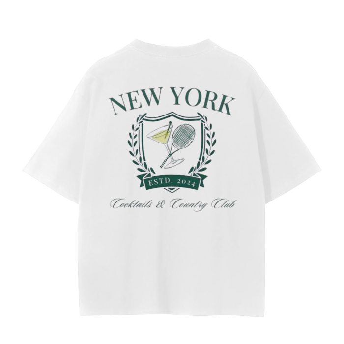 NY Cocktails & Country Club Unisex Seamless T-Shirt - 230 GSM