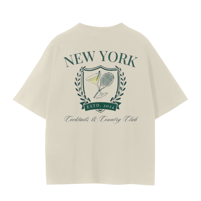 NY Cocktails & Country Club Unisex Seamless T-Shirt - 230 GSM