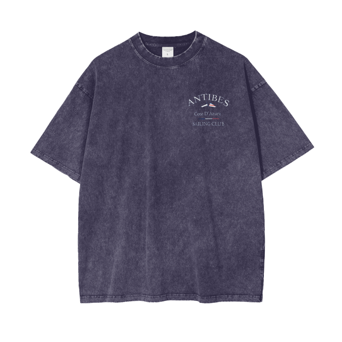 Antibes Acid Wash Oversize T-Shirt - 250 GSM