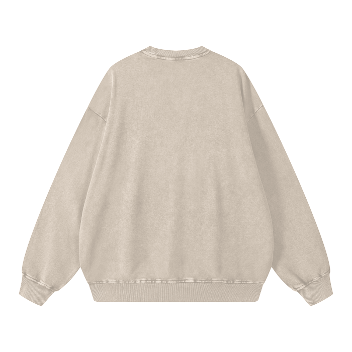 White Seashell Oversize Sweatshirt - 360 GSM
