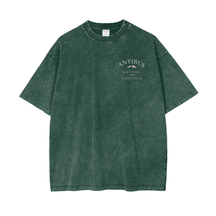 Antibes Acid Wash Oversize T-Shirt - 250 GSM