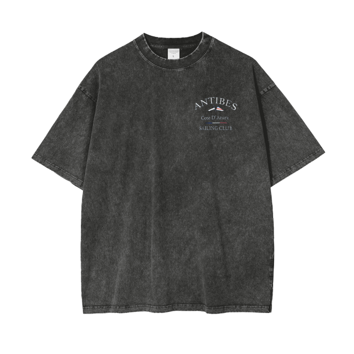 Antibes Acid Wash Oversize T-Shirt - 250 GSM
