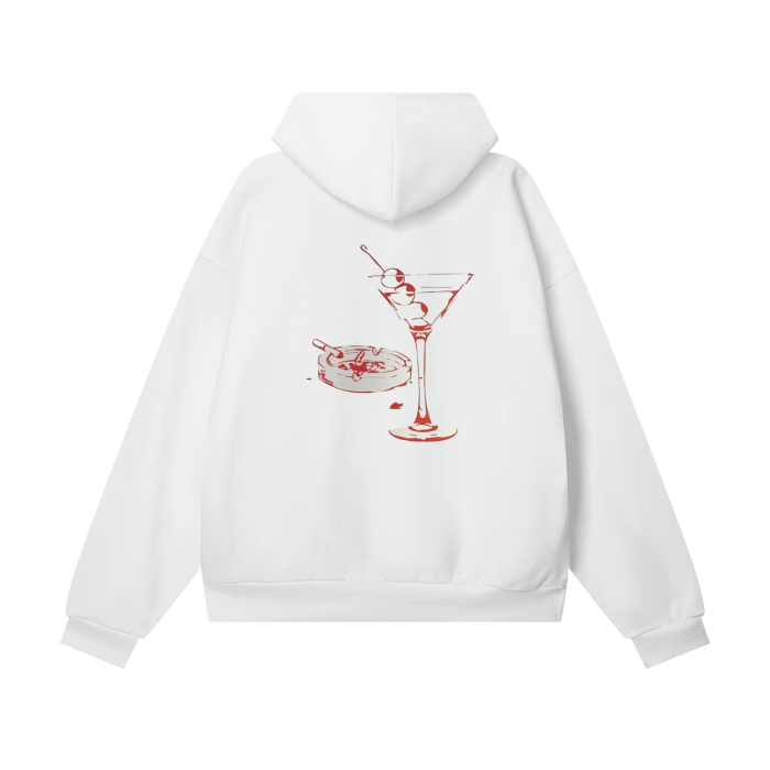 Martini & Cigarettes Oversized Fleece Hoodie