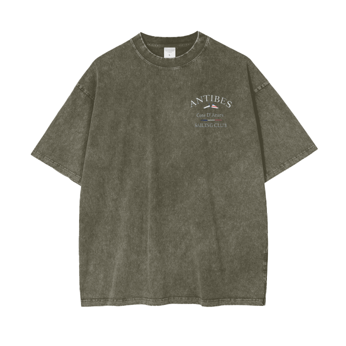 Antibes Acid Wash Oversize T-Shirt - 250 GSM