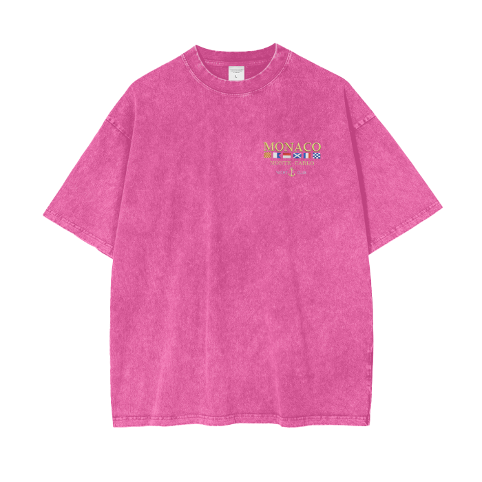 Monte Carlo Acid Wash Oversize T-Shirt - 250 GSM