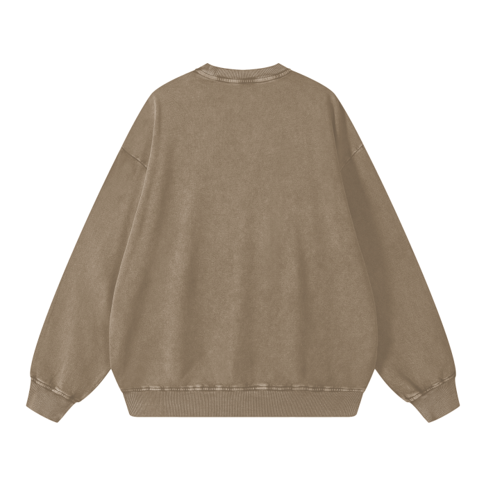 White Seashell Oversize Sweatshirt - 360 GSM