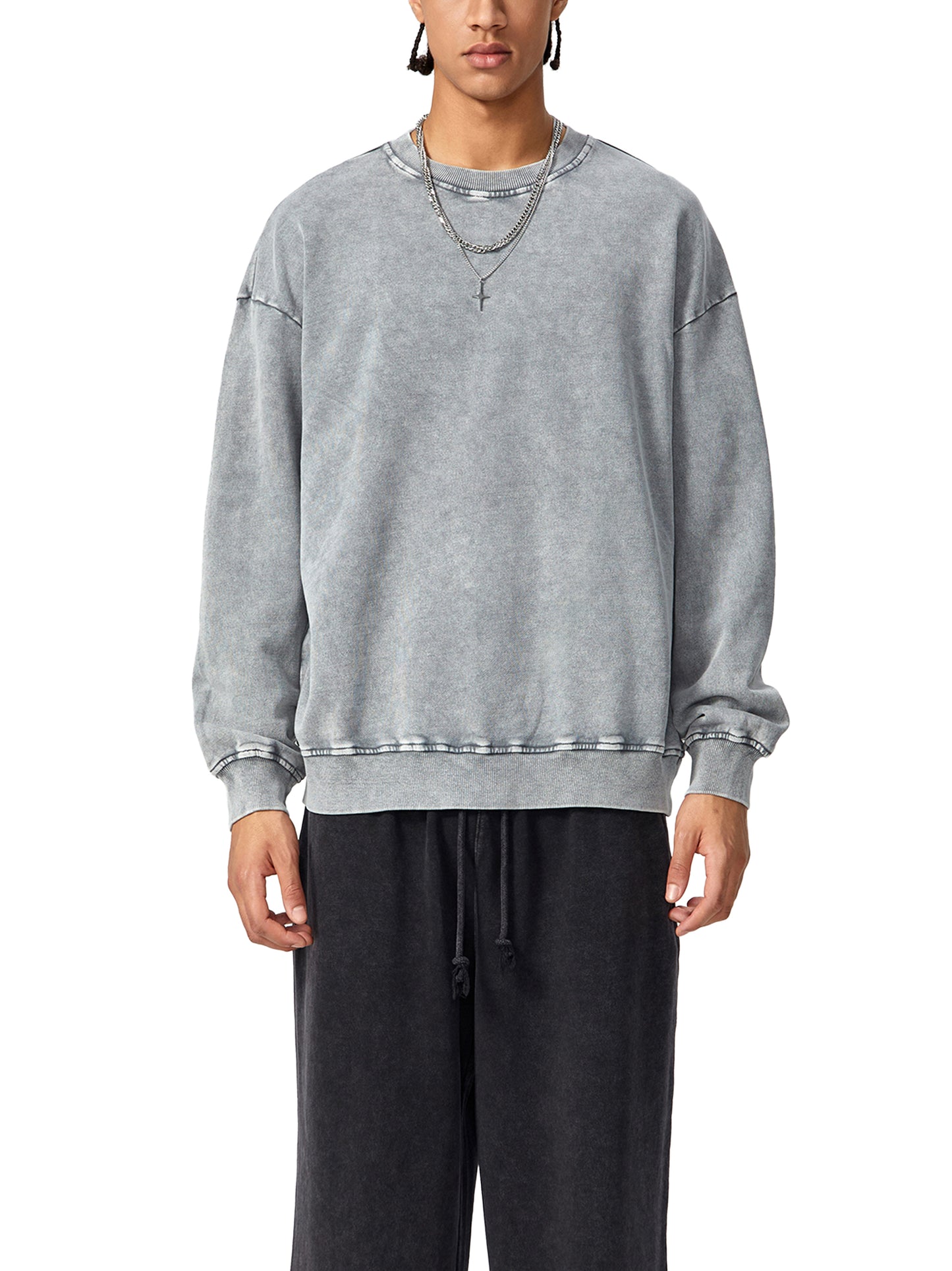 White Seashell Oversize Sweatshirt - 360 GSM