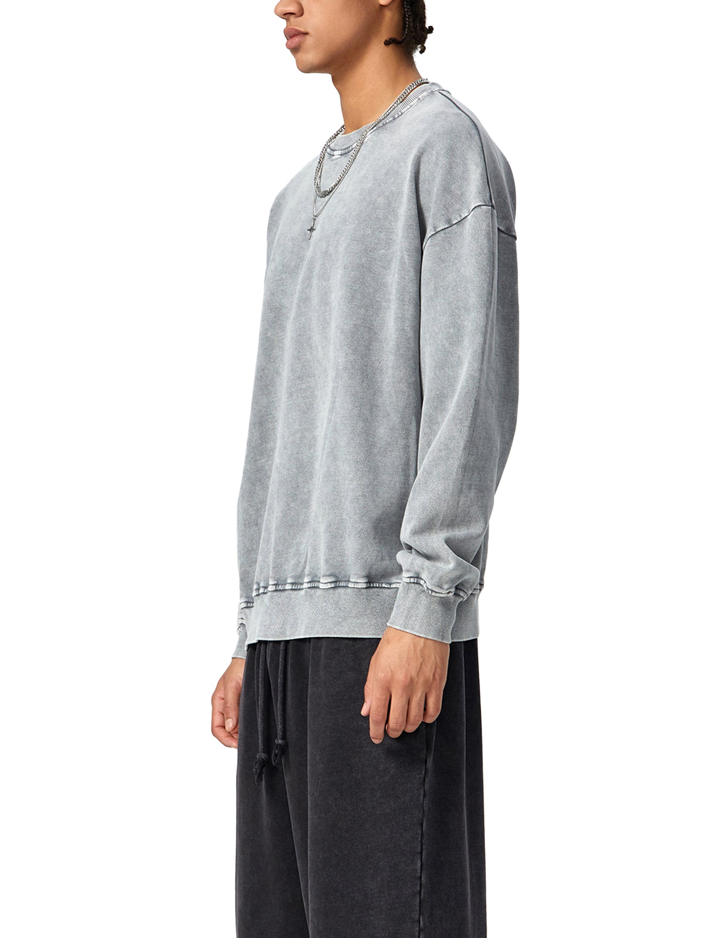 White Seashell Oversize Sweatshirt - 360 GSM