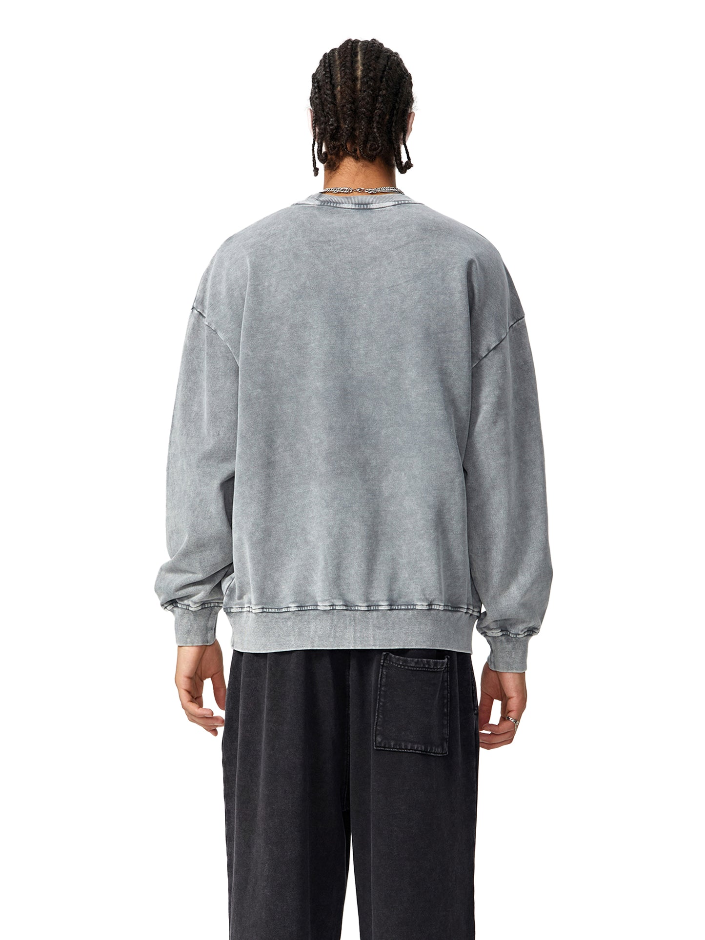 White Seashell Oversize Sweatshirt - 360 GSM