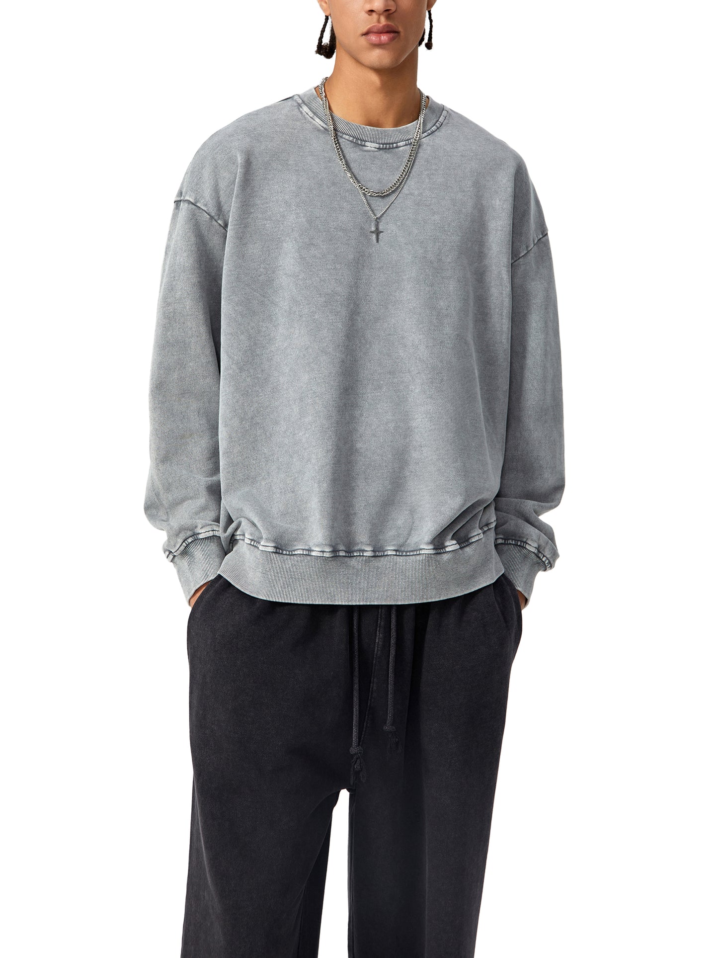 White Seashell Oversize Sweatshirt - 360 GSM