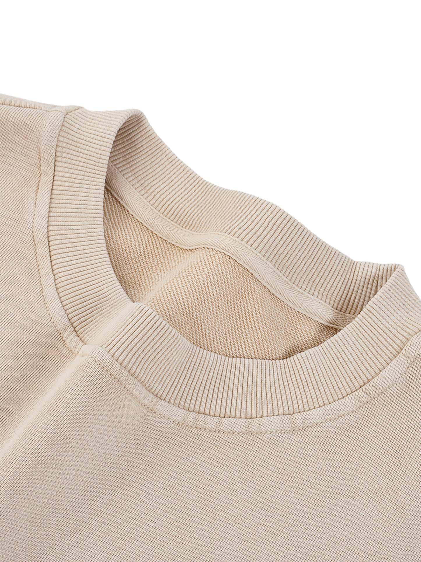 White Seashell Oversize Sweatshirt - 360 GSM